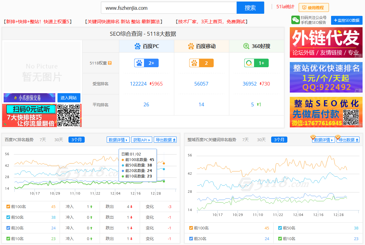 振嘉机械设备网站优化案例